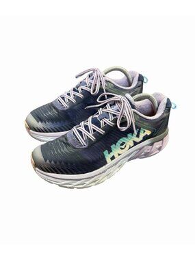 Hoka One One Arahi 6 Women’s Running Shoes Navy Purple Blue Size 9.5